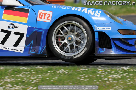 2008-04-26 Monza 0666 Le Mans Series - Lieb-Davison - Porsche 997 GT3 RSR